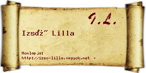 Izsó Lilla névjegykártya